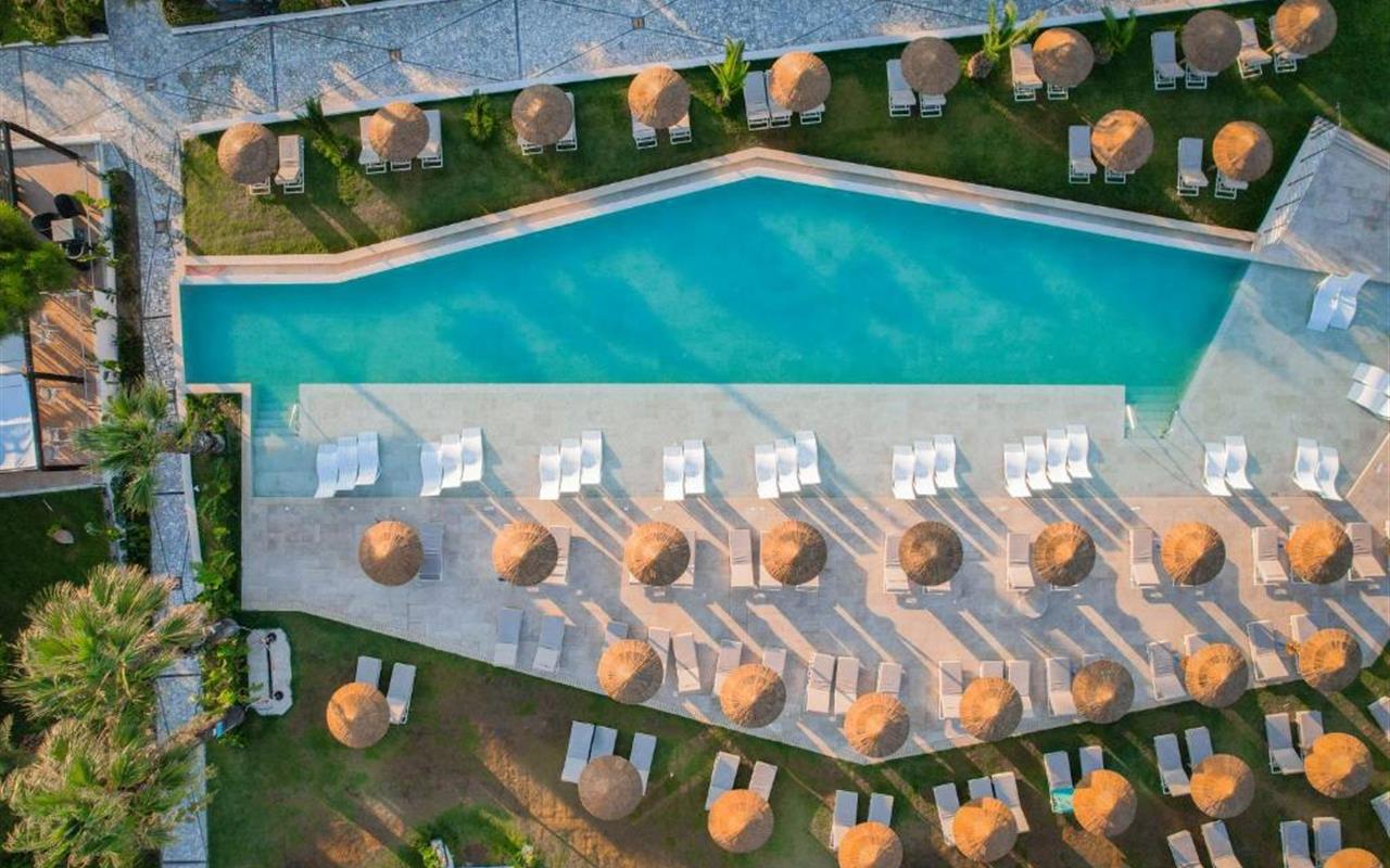 RHODES - HOTEL PEGASOS - VUE PISCINE ET TRANSAT 592352267